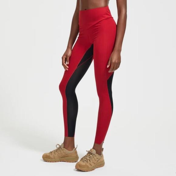 Lucas Hugh London Stealth Leggings in Red Size Medium - Picture 1 of 7